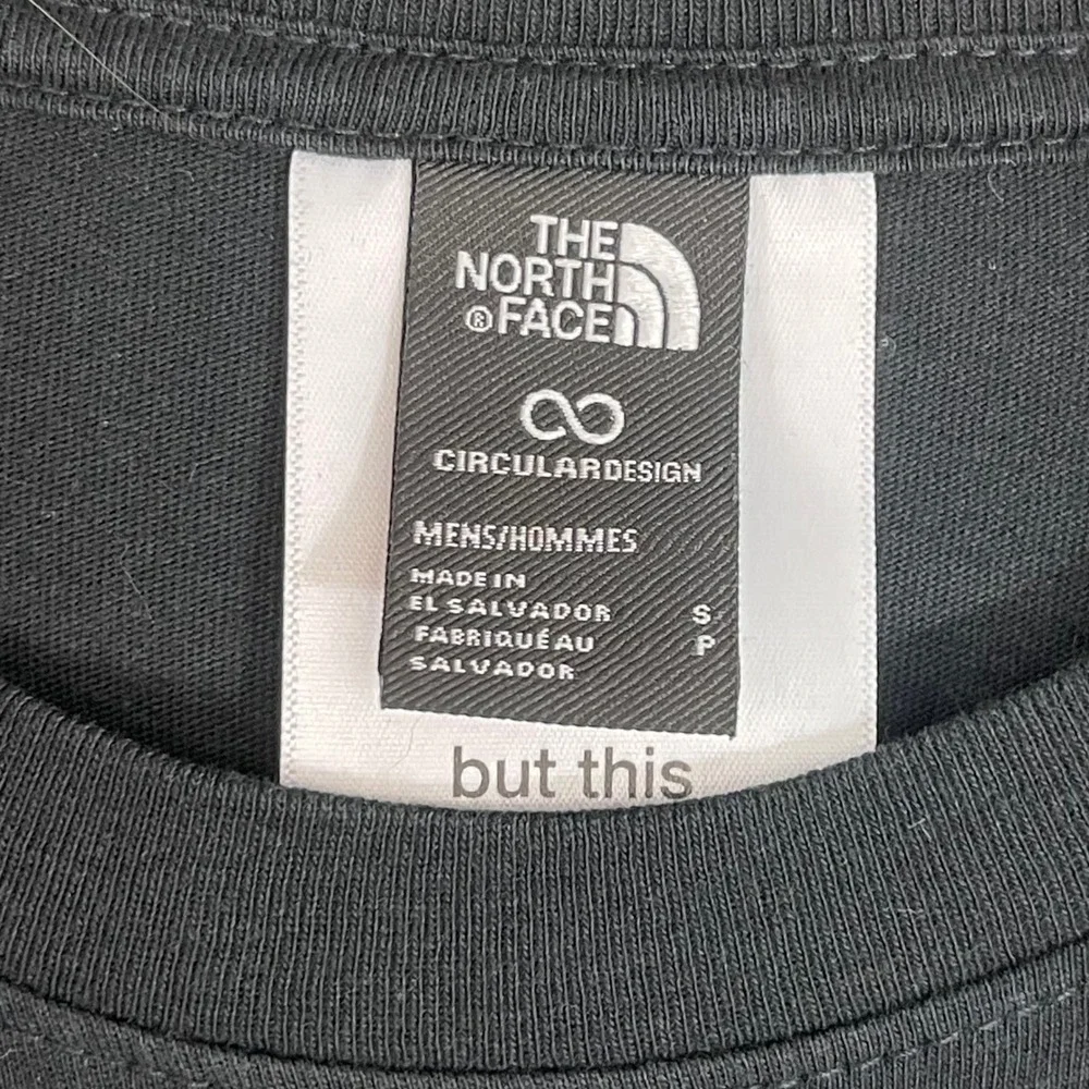 The North Face Evolution Shirt Mens size small Black Box Logo Short Sleeve Shirt